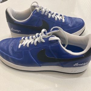 Nike Air Force 1 Dark Blue Brooklyns. Size 13 .Never worn before!